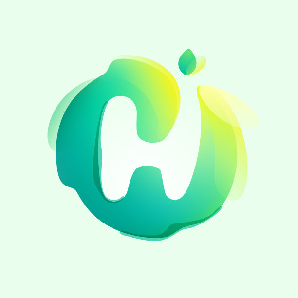 h绿叶环保生态logo