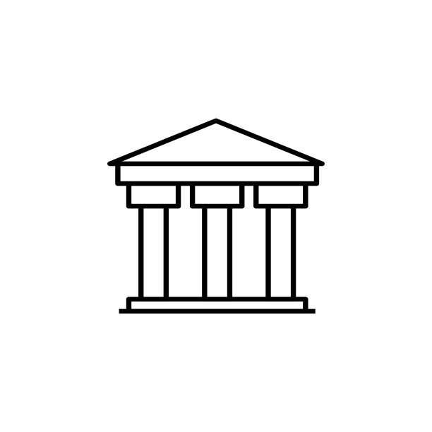 科技金融logo古钱币