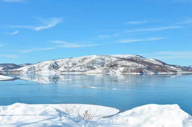 雪山草原高清宽幅画面