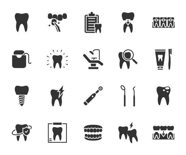 牙科护理图标