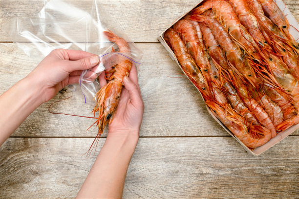 鲜虾肉包摄影图