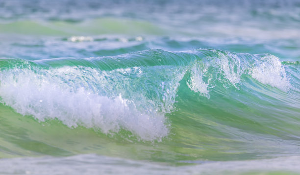 自然海边雷暴景观