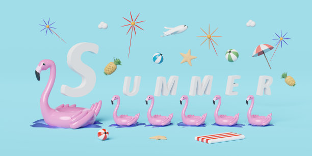 夏季度假主题海报