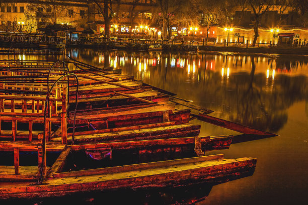 北京什刹海夜景