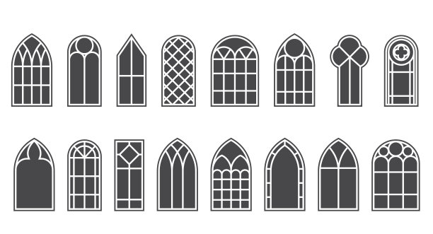 古典门窗标志设计