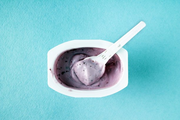 蓝莓酱冰沙