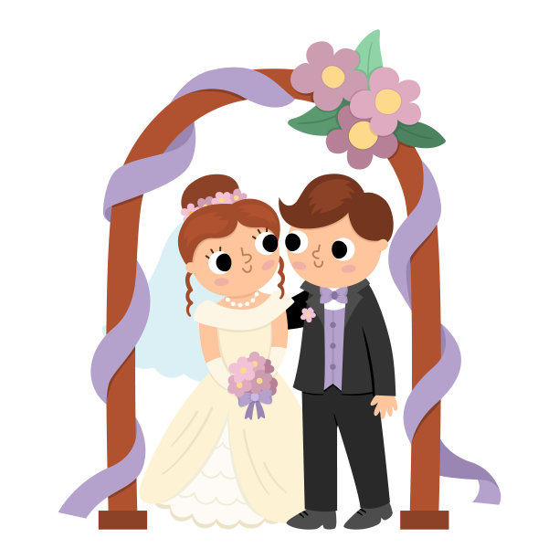 紫色新婚背景
