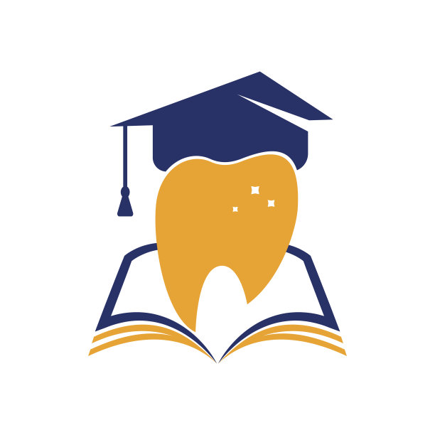 书籍与牙齿logo