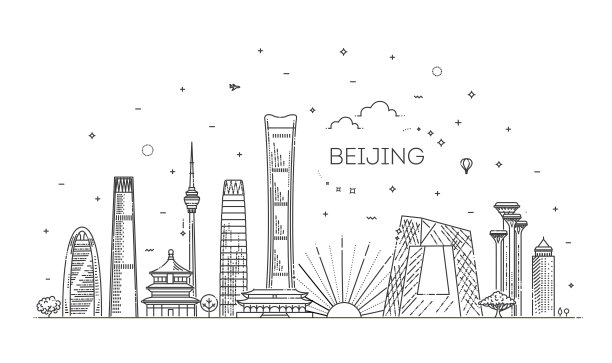 北京海报北京标志建筑