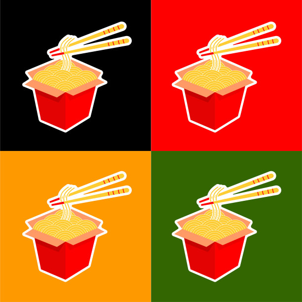 面馆餐饮小吃面条logo设计