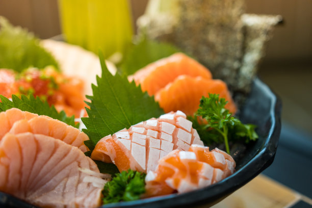 生鱼片,寿司,日本食品