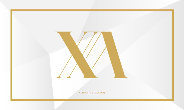 ax字母logo设计
