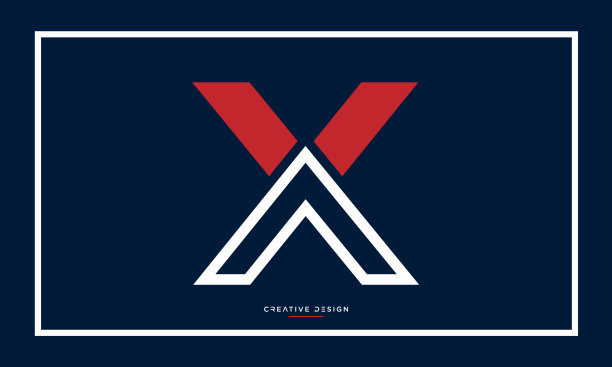 ax字母logo设计