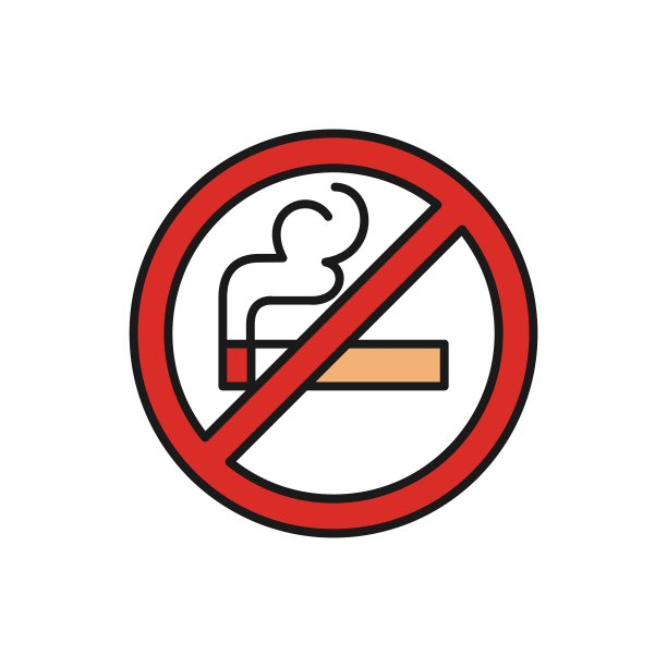 禁止警示图标,禁止吸烟,禁止