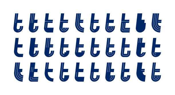 多文字logo