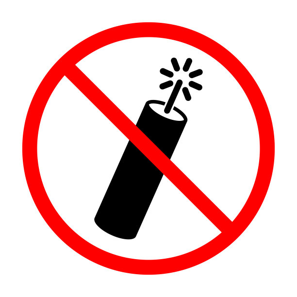 安全标识 禁止烟火