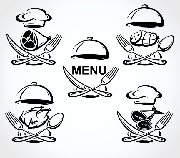 餐厅食物图标素材