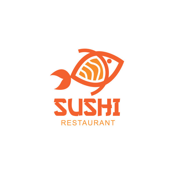 创意寿司店标志