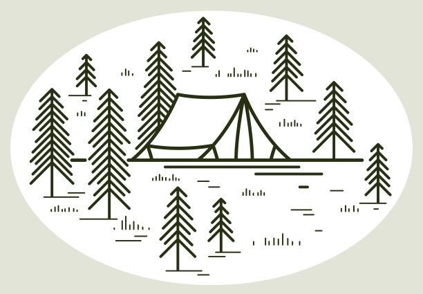 山野林间帐篷