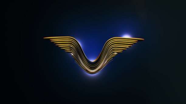 3d蝴蝶logo