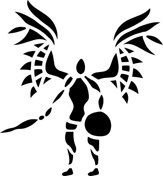 人形翅膀logo