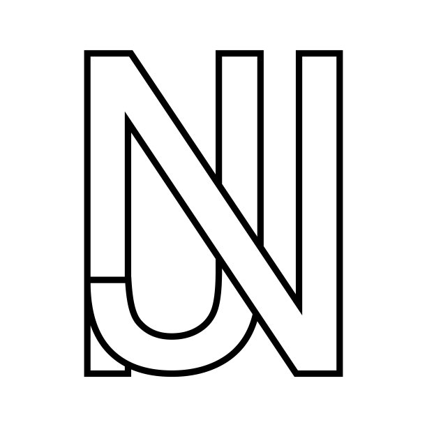 nj字母logo设计