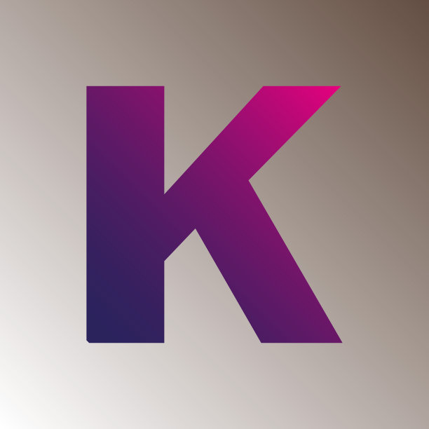 彩色k字母标志logo