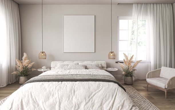 现代现代轻奢卧室模型效果图设计