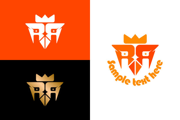 r字母老鹰logo设计