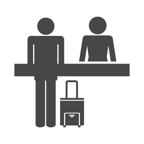商务机场旅游图标设置