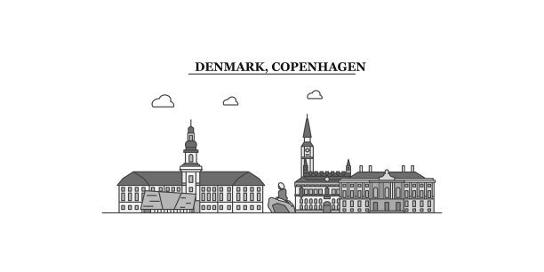 哥本哈根天际线海报