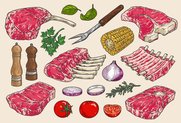 超市dm海报生鲜肉类