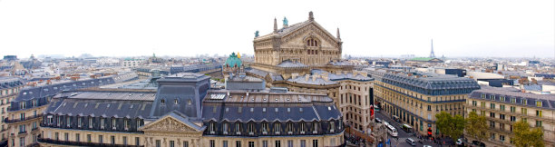 法国巴黎街景巴黎歌剧院
