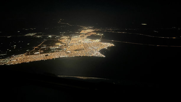 首都航空的夜景