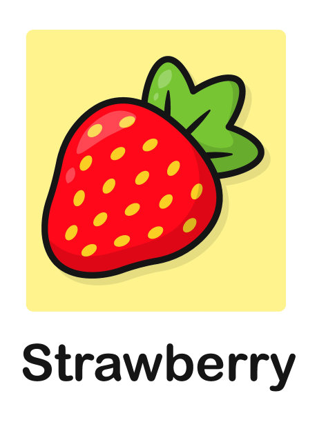 卡通草莓插画图标