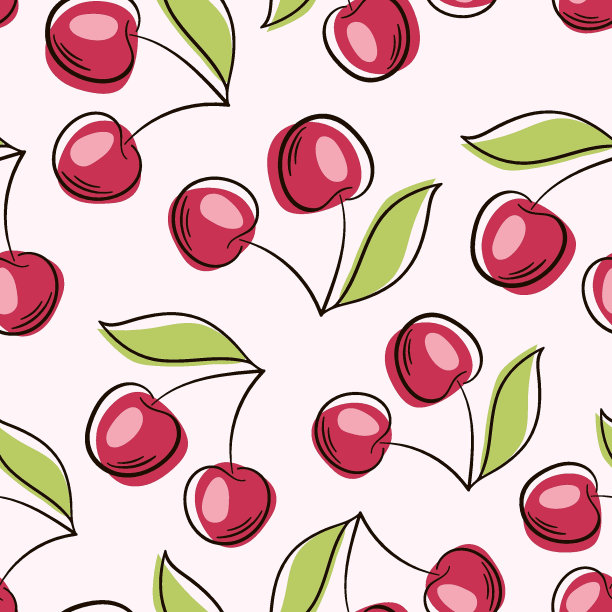 插图农产品水果樱桃包装设计模板