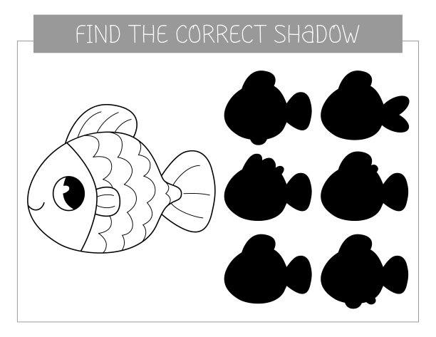 黑白手绘图 鱼