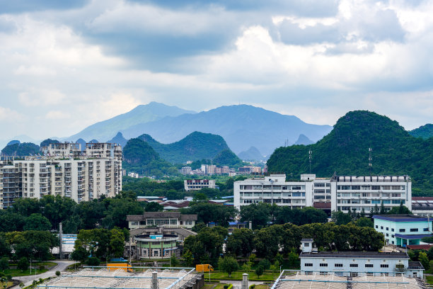 丽江市地标建筑天际线