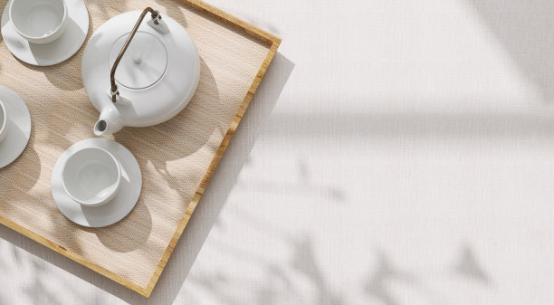 现代茶馆茶桌模型