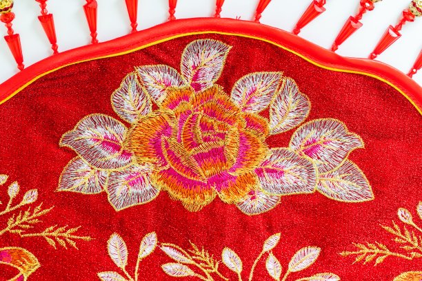中式旗袍面料印花图案