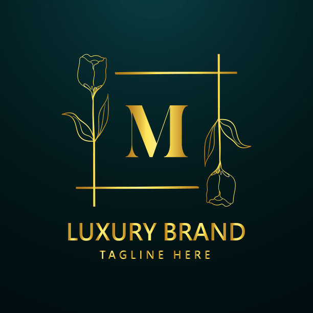 m字母logo设计钻石logo