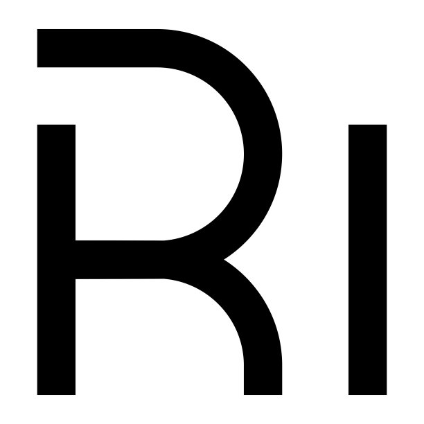 hr字母logo标志设计