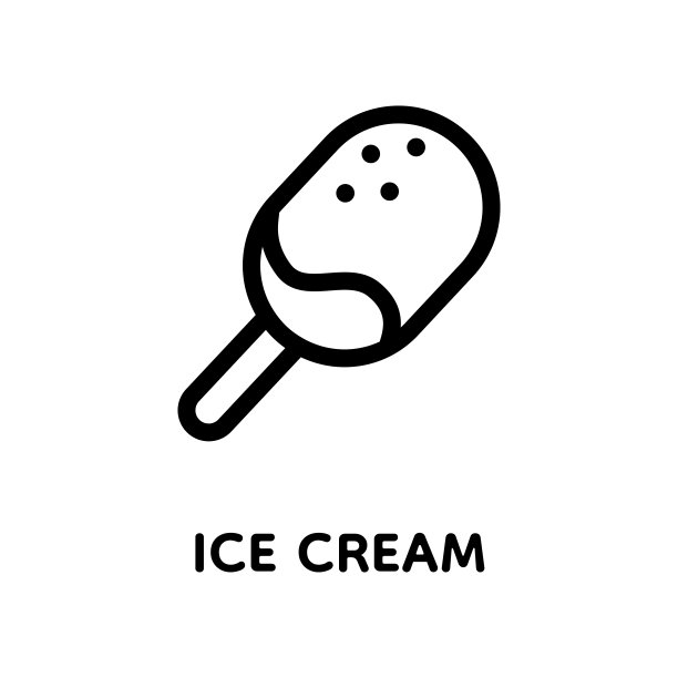 精致矢量冰淇淋插画为你融化