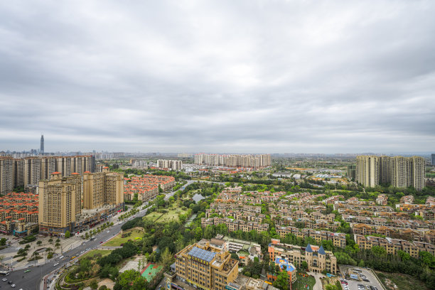 成都黄昏夕阳夜景