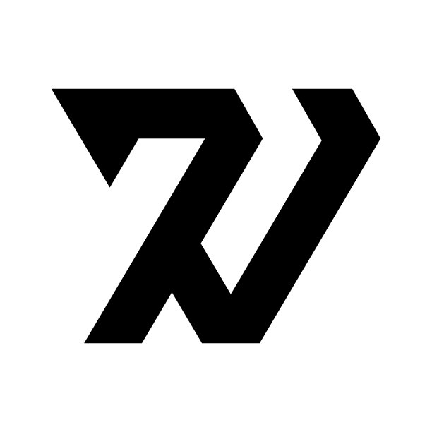 vr字母logo设计,rv标志