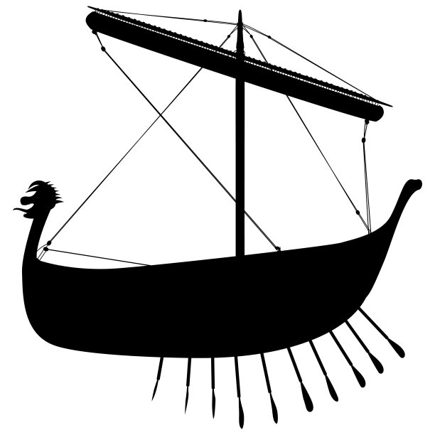 海盗船简笔