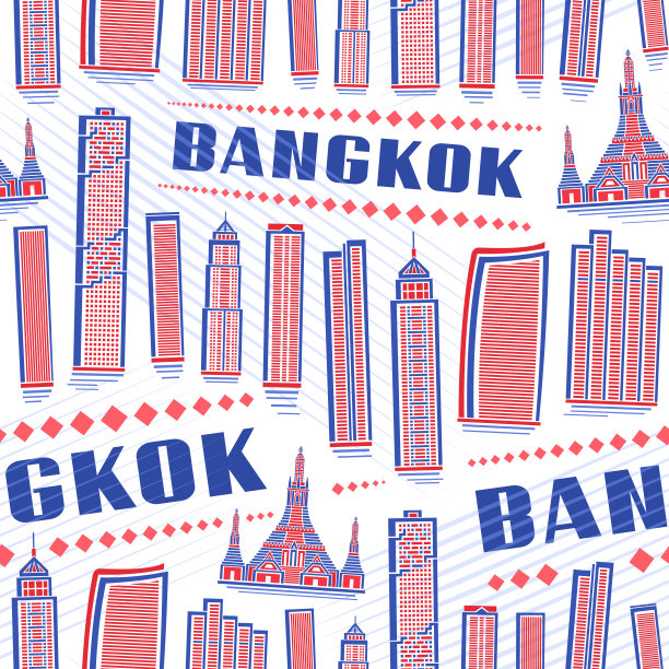 泰国曼谷旅游海报设计