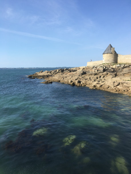 法国大西洋海岸线城堡自然风景