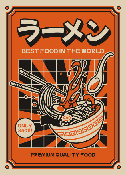 中国风复古菜肴海报