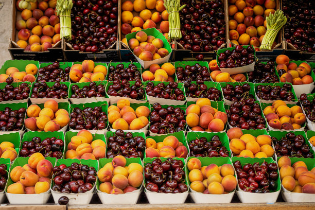 农产品市场,浆果,熟的